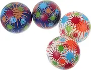 KOMBIUDA 6 ' Bouncy Balls for Boys and Girls 4 Pack Inflatable Party Balls Educational Toys for Toddlers Fun Playtime