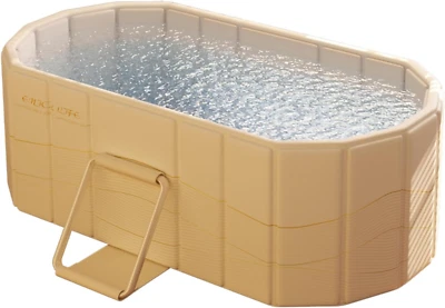 120CM Portable Foldable Bathtub for Adults, Large Collapsible Bath Tub, Ideal fo