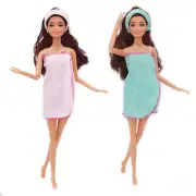 1/6 Scale Bathrobe Towel Headband 11.5" Inch Doll Clothes Outfits Accessories