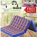Jumbo Size Kapok100% Thai Roll Up Mat Fold Out Mattress Cushion Day Bed Camping