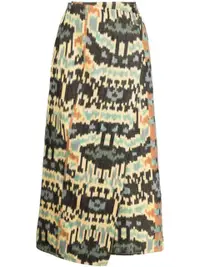 在飛比找Farfetch優惠-Navi printed cotton skirt