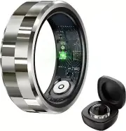 Smart Ring Fitness Tracker - Heart Rate, Sleep, Blood Oxygen Monitor, Size 11