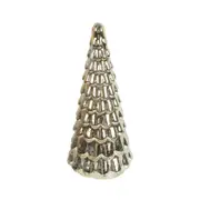 Colours Of Christmas 25x11cm Glass Xmas Tree LED Light Up Holiday Home Decor