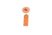 100x Cattle Ear Tags 5x2cm Set - Mini Orange Blank Pig Goat Livestock Label