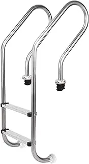 Swimming Pool Ladder,Pool Step,with Widen Curve Up Steps,Easy to Assemble for Marine Boat Yacht Swimming Pool(2Step)