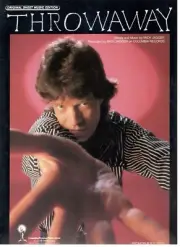 MICK JAGGER "THROWAWAY" SHEET MUSIC-1987-EXTREMELY RARE-BRAND NEW-MINT CONDITION