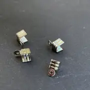 100 pcs Flat Cord Fold Over Cord End Cap Crimp