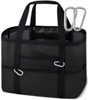 XX-Large Mesh Beach Bag Tote - 9 Pockets for Family Travel/Vacation & Beach