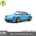 1/18 RUF CTR Anniversary 2017 Almost Real 880302 Sky Blue Diecast Model Car