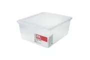 Boxsweden Essentials 20L Stackable Storage Tub Home Organiser Container Clear