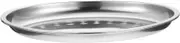GREENADSCAPE Stainless Steel Oval Serving Plate Food Storage Tray for Appetizers Desserts and Entrees for Family Gatherings Parties and Restaurants Smooth Polished Finish Elegant Design