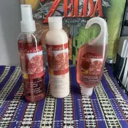 Avon Naturals Pomegranate & Mango Refreshing 3 Piece Set Body Spray Lotion Gel
