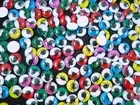 Joggle Eyes 8mm with Eyelash 200pc Mix (Glue-on) Wiggly Craft Googly Movable