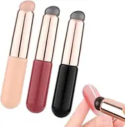 3pcs Nail Silicone Brush, Reusable Nail Gradient Brush Silicone Jelly Head Nail Brushes Concealer Lipstick Makeup Brush Soft Nail Painting Ombre Brush for DIY French Nail Art Tip Manicure Tool