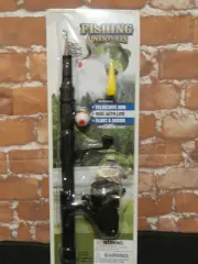 Fishing Adventures TelescopicSpinner Rod Reel W/ Line Float Sinkers~Kids~Fishin