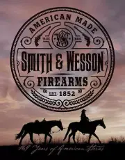 12" X 16" AMERICAN MADE FIREARMS SMITH & WESSON EST 1852 METAL SIGN NEW