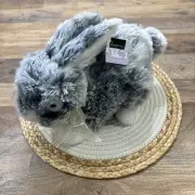 Dan Dee Soft Gray Bunny Rabbit Plush 13” Stuffed Animal NEW w TAGS