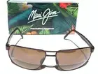 Maui Jim WHITEHAVEN Matte Chocolate POLARIZED ST Glass Lens Sunglass 776-01M