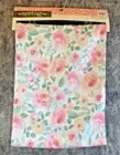 Table Runner Reversible Peach Roses / Green & Gray Plaid 13”x72" Hobby Lobby
