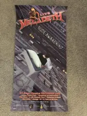 MEGADETH Rude Awakening 2002 Live Album PROMO POSTER 12 x 24” (RARE & UN-USED)