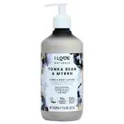 Naturals Hand and Body Lotion - Tonka Bean and Myrrh by I Love Cosmetics for Women - 16.9 oz Body Lotion