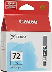 Canon PGI-72 Genuine Photo Cyan Ink Tank, Compatible with PIXMA PRO-10 Printers