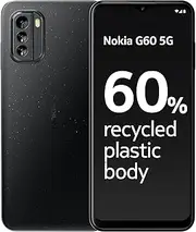 [Nokia] G60 5G Smartphone, 6.58” HD+ 120Hz display, 4GB RAM & 64GB Storage, Android 12 & 3 OS upgrades, 50MP AI rear camera, 3 Years of Warranty, made of 60% Recycled Plastic, 2 Day battery life – Black