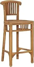 Bar Stool Solid Teak Wood Bar Chair