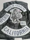 Sons of Anarchy Jax Teller Vest Motorcycle Club Sleeveless Leather Harley