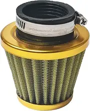 CPVNQMDG 38mm 1.5" Yellow Air Filter Intake Induction Kit Universal for GY6 50cc QMB139 Taotao Sunl BMS Lance Wildfire Moped Scooter Predator 212cc GX200 196cc Engine Mini Bike Go Kart Yellow