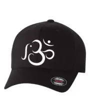 ELEPHANT OM YOGA GANESH SYMBOL HINDU FLEXFIT HAT*FREE SHIPPING in BOX*