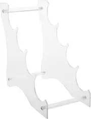 Flash Display Stand Multi-layers Flashlight Holder Table Stand Bracket for Flashlight Multi-layer Flashlight Base Display Flashlight Stand Acrylic Transparent