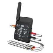 HerQs Professional Digital Meat Thermometer Bluetooth/WiFi Black