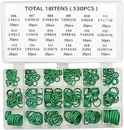 GANAZONO Sealing Ring Kit 530pcs Full Gasket Assortment for Cars Ac Maintenance Easy Install