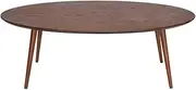 [SK Designer Living] Stockholm Oval Wood Coffee Table - Walnut