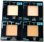 (2) Maybelline Fit Me Matte + Poreless Powder 0.29 oz YOU CHOOSE YOUR COLOR