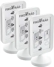[IKEA] FIKONTRAD 10x15cm 6x4 Double Sided Photo Menu Frames with Stands, White, 605.187.16, Plastic - Set of 3