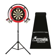 Target OMNI, Winmau Blade 6 Triple Core Dart Board, Red Surround, Mat, Stand + Darts