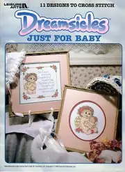 Dreamsicles Just For Baby 11 Cross Stitch Designs Leaflet 3037 NOS