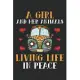 A Girl and her animal living life in peace: Perfect RV Journal/Camping Diary or Gift for Campers or Hikers: Capture Memories, A great gift idea Lined