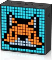 Divoom TimeBox Evo -- Pixel Art Bluetooth Speaker with 16x16 LED Display APP Control - Cool Animation Frame & Gaming Room Setup &