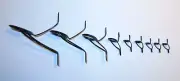 New Set of 9 Fuji BKWAG K-Series Alconite Concept Fishing Rod Spinning Guides #2