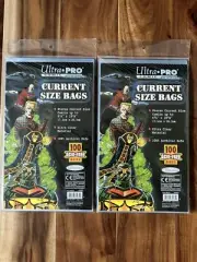Ultra Pro Lot of 2 100-Ct Acid Fee Clear Comic Archive Sleeve Bags (200 Total)