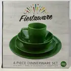 Fiestaware 4-Piece Dinnerware Set | Color: Agave Green