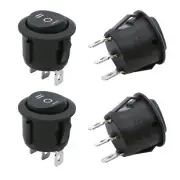 Twtade / 4Pcs Momentary Boat Rocker Switch 3 Pin 3 Position(on)-off-(o