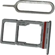 OEM Sim Card Tray SD Card Tray Holder Slot+Pin Compatible with Samsung Galaxy A16 5G SM-A165M/DS Silver