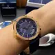 MASERATI 瑪莎拉蒂男女通用錶 46mm 玫瑰金六角形精鋼錶殼 寶藍色中三針顯示, 雙眼, 運動錶面款 R8871627002