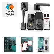 Keyless Entry Door Lock with Handle, Smart Front Door Lock Set, Electronic Ke...