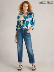 White Stuff White Annie Jersey 100% Cotton Shirt (F13813) | $104