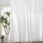 White Pinch Pleated Window Sheer Curtains 102 Inches Long 2 Panels, Luxury Ve...